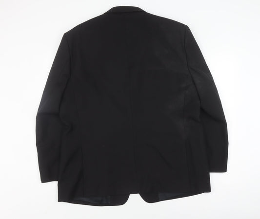 Mens UK Size 48 Hugo James Regular Black Suit Jacket