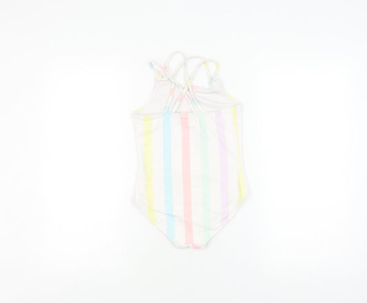 Back view of Mickey Mouse girls’' multicoloured one piece swimsuit - 9-10 years