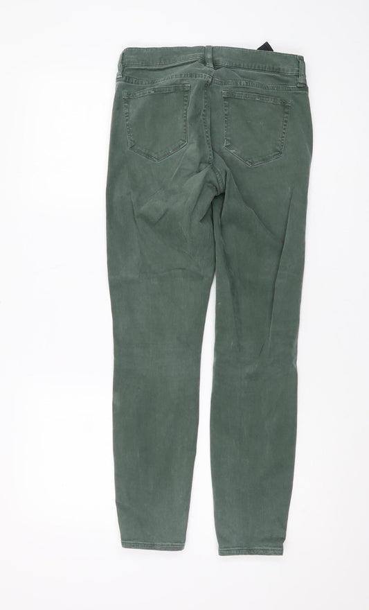 Womens UK Size 26 J.CREW Slim Fit Jegging Green Trousers