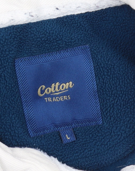 Mens UK Size L Cotton Traders Blue Sweatshirt