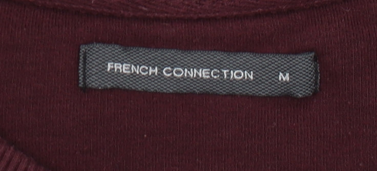 Mens UK Size M French Connection Red Pullover Sweatshirt