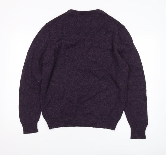 Debenhams Men's Purple Pullover Jumper Size M