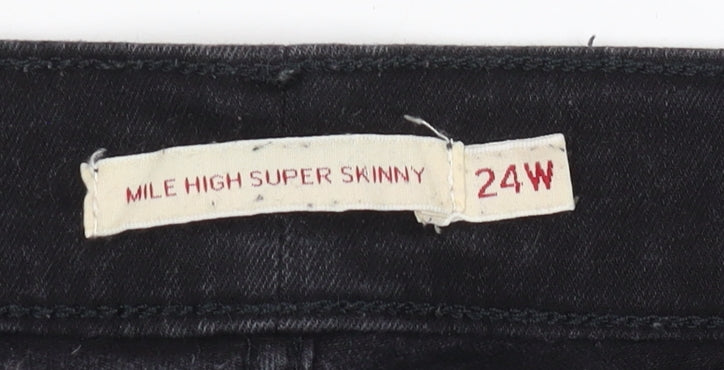 Levi's Women's Black High-Rise Super-Skinny Jeans Size 24