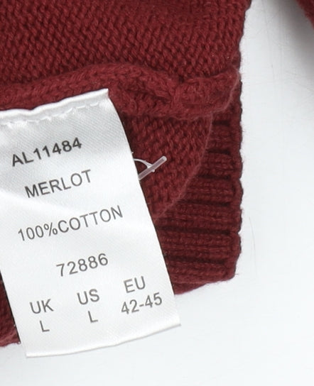 Cotton Traders Men's Red L Pullover Jumper