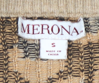 Merona Women's Beige Animal Print Jumper, Size S