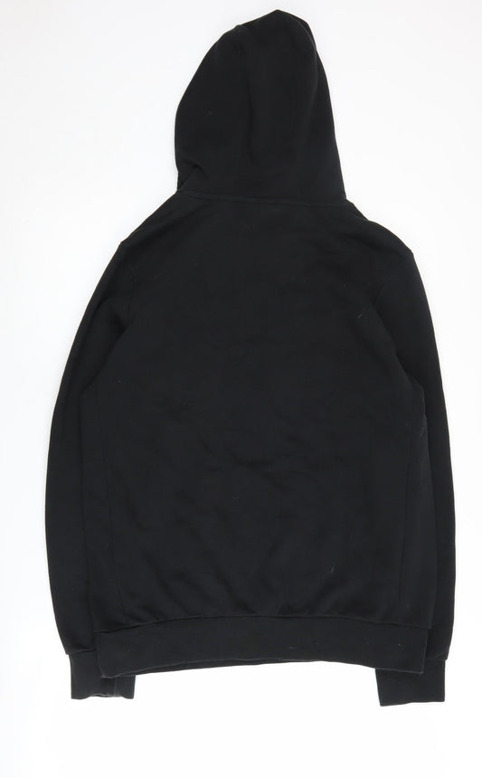 adidas Men's Black XL Pullover Hoodie, Sports Style