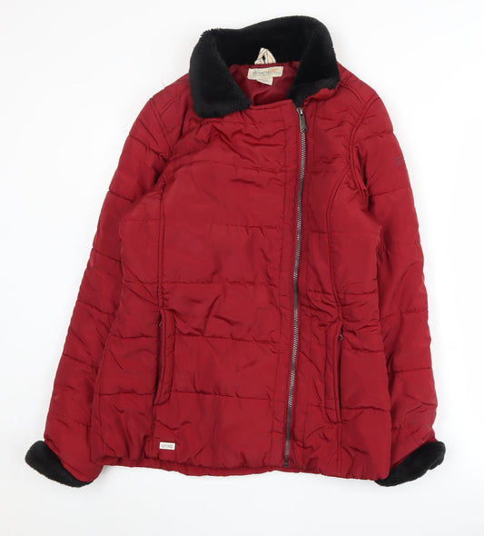 Womens UK Size 12 Regatta Red Puffer Jacket