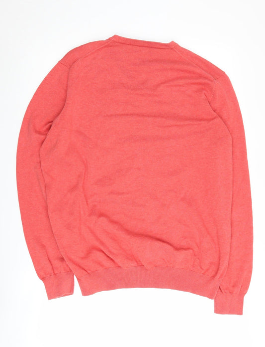 Wolsey Men's Red V-Neck Pullover Sweater XL