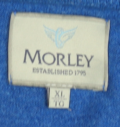Morley Men's XL Blue V-Neck Pullover Jumper