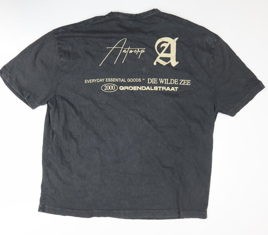 Mens UK Size L ASOS Black T-Shirt