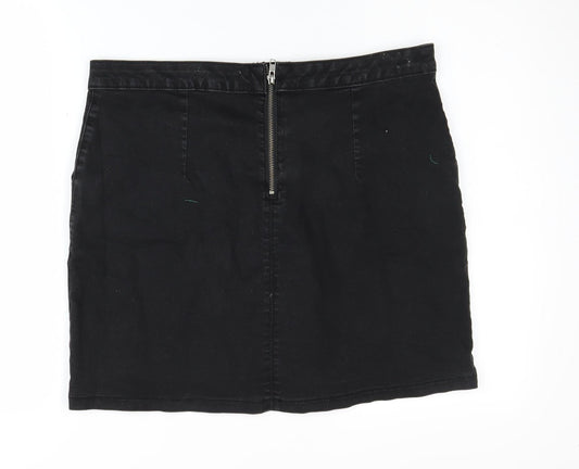 Dorothy Perkins Women’s Black Knee Length Pencil Skirt UK 14