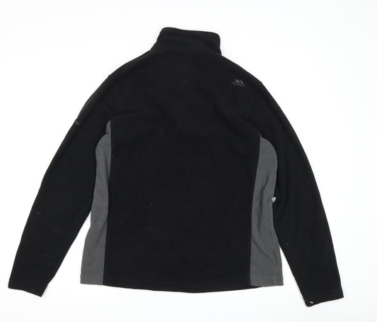 Trespass Men's Black 1/4 Zip Sweatshirt