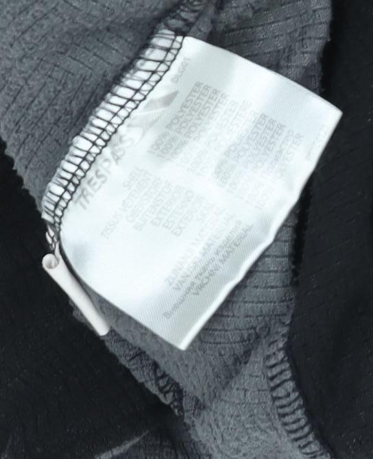 Trespass Men's Black 1/4 Zip Sweatshirt