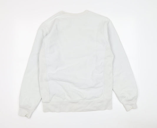 Mens UK Size S Champion White Pullover Sweatshirt