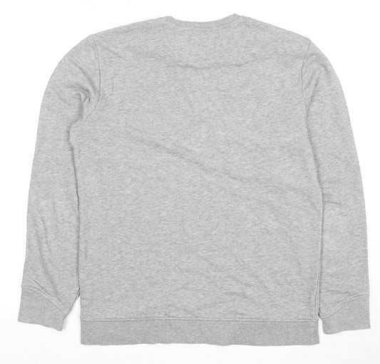 Mens UK Size M Bershka Grey Pullover Sweatshirt