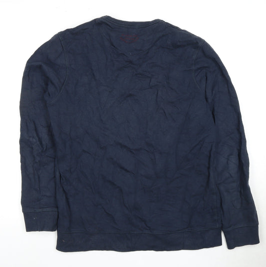 Mens UK Size M JACK & JONES Blue Pullover Sweatshirt
