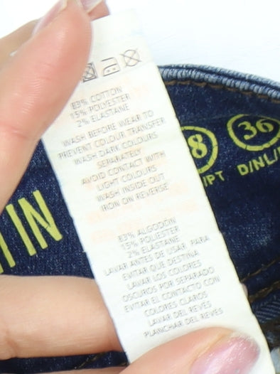 Denim Co. Women's Blue Skinny Jeans Size 10