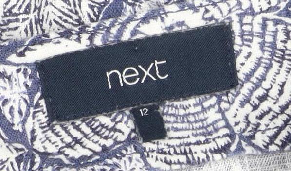 Next Women's Blue Floral Slip Dress Size 12