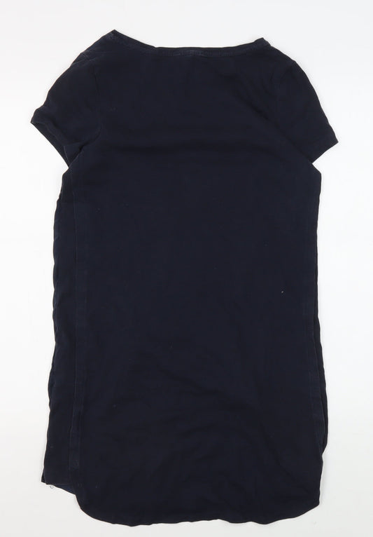 Womens UK Size 8 White Stuff Blue Basic T-Shirt