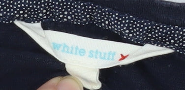 Womens UK Size 8 White Stuff Blue Basic T-Shirt