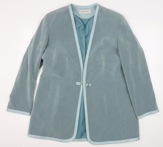 Womens UK Size 14 Jacques Vert Regular Blue Suit Jacket