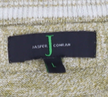 Jasper Conran Men's Green Pullover Jumper, Size L