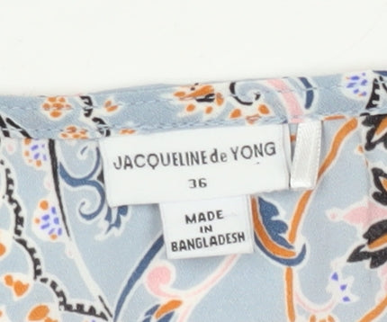 Jacqueline de Yong Women's Floral Blouse Size 8, Multicoloured