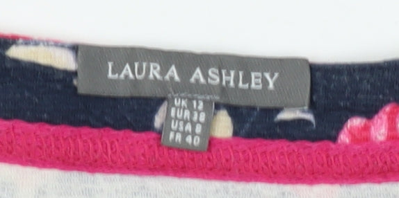 Womens UK Size 12 Laura Ashley Multicoloured Basic Blouse