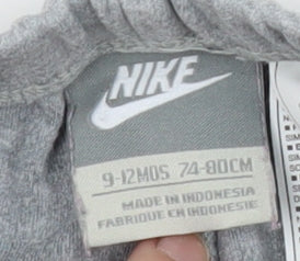 Nike Grey Unisex Baby Sweatpants, 9-12 Months, Casual Wear