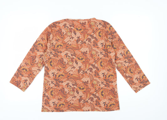 Isle Women’s Multicoloured T-Shirt, M, Floral Design