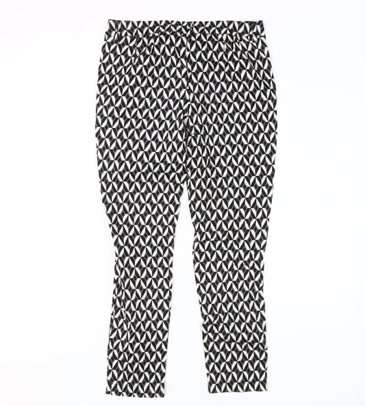 Womens UK Size 8 NEXT Regular Fit Casual Multicoloured Trousers