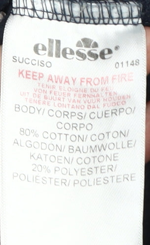 Ellesse Unisex Black Logo Sweatshirt L - Casual Wear