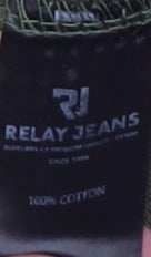 Relay Jeans Green Polo Shirt for Men Size L