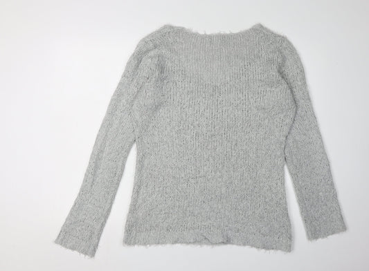 Womens UK Size 16 Brave Soul Grey Pullover Jumper