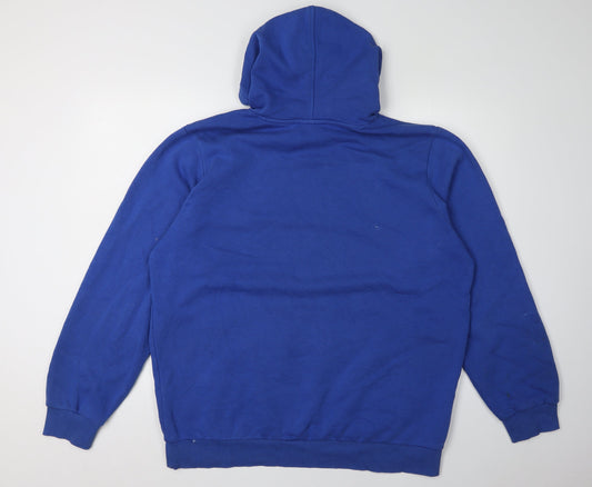 Umbro Men's Blue Pullover Hoodie XL with Logo