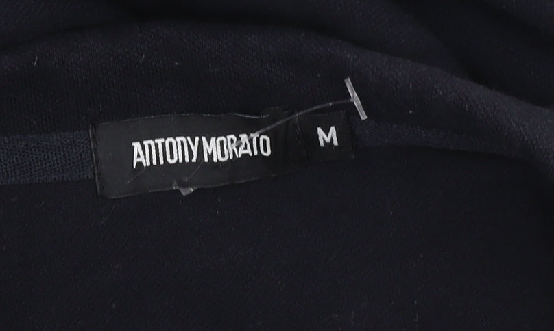 Antony Morato Men's Black Long Sleeve Polo M