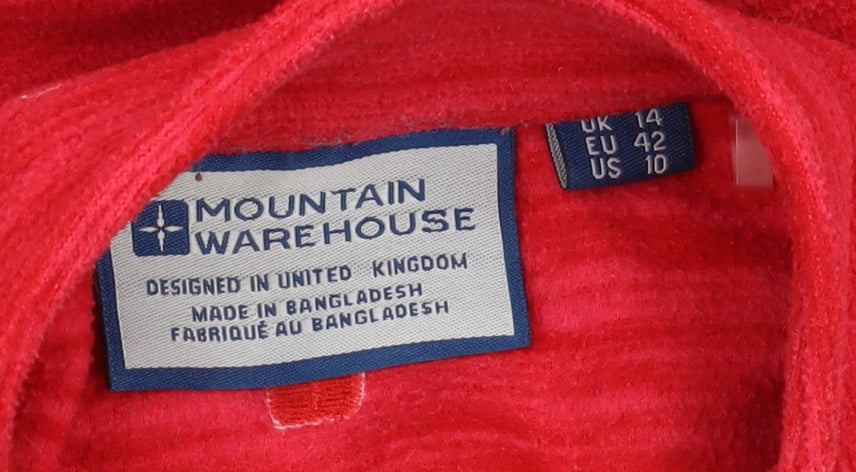 Womens UK Size 14 Mountain Warehouse Red Pullover Sweatshirt