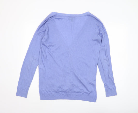 Gap Women’s Purple Cardigan M V-Neck Knit Jumper
