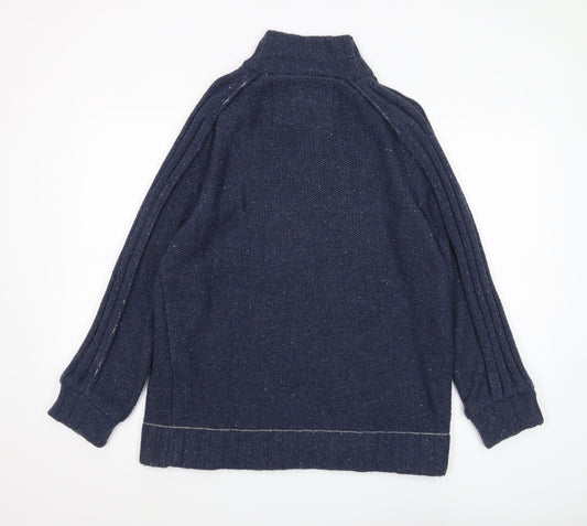 Mantaray Men's Blue Henley Jumper Medium