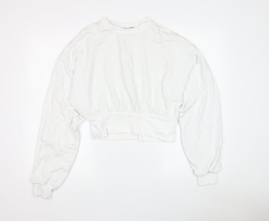 Womens UK Size 10 ASOS White Pullover Sweatshirt