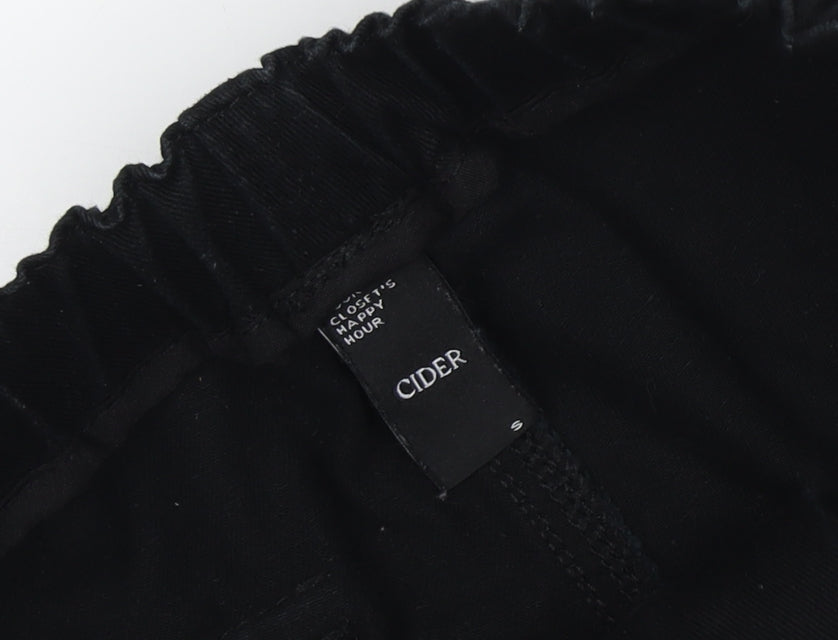 Cider Women's Black Cargo Trousers S Casual