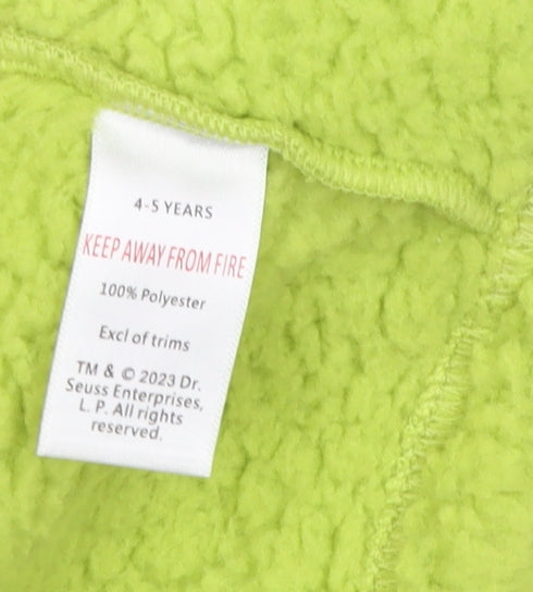 The Grinch Boys Green Hooded Pullover Hoodie 4-5 Years