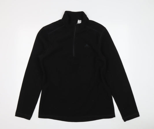 Womens UK Size L DECATHLON Black Pullover Sweatshirt