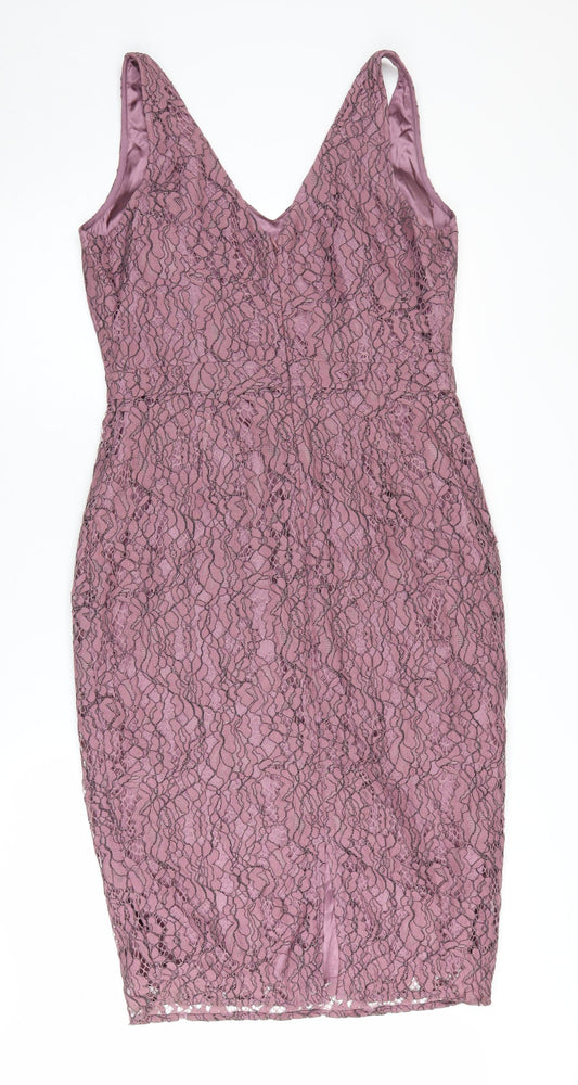 Bravissimo Women's Pink Bodycon Dress Size 12