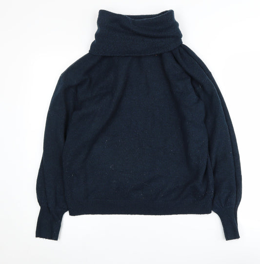 ASOS DESIGN Women's Black Roll Neck Pullover Jumper Size 6