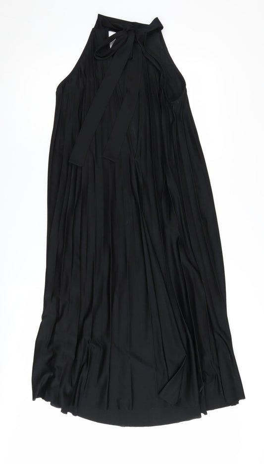 ASOS Black A-Line Midi Dress - Women's UK Size 6