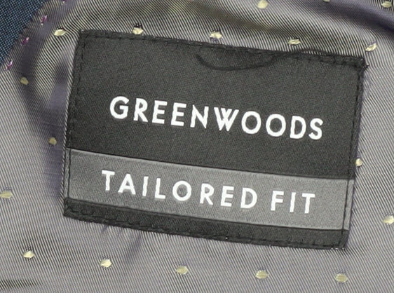 Mens UK Size 46 Greenwoods Regular Blue Suit Jacket