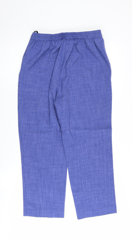 Womens UK Size 10 Honor Millburn Regular Fit Dress Pants Blue Trousers
