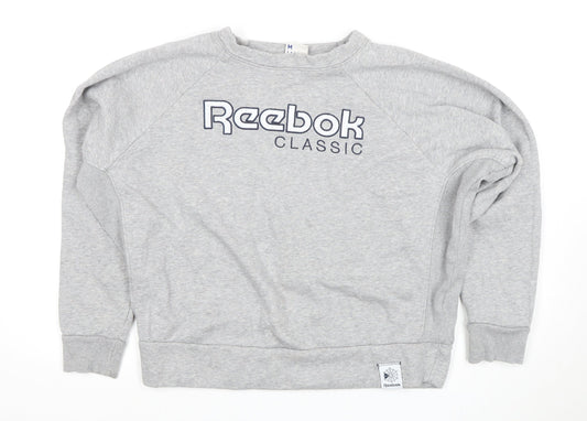 Additional front view of Reebok Grey Classic Sweatshirt M unisex pullover