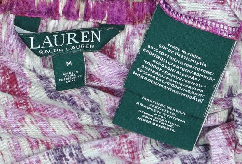 Womens UK Size M Lauren Ralph Lauren Multicoloured Tunic Blouse